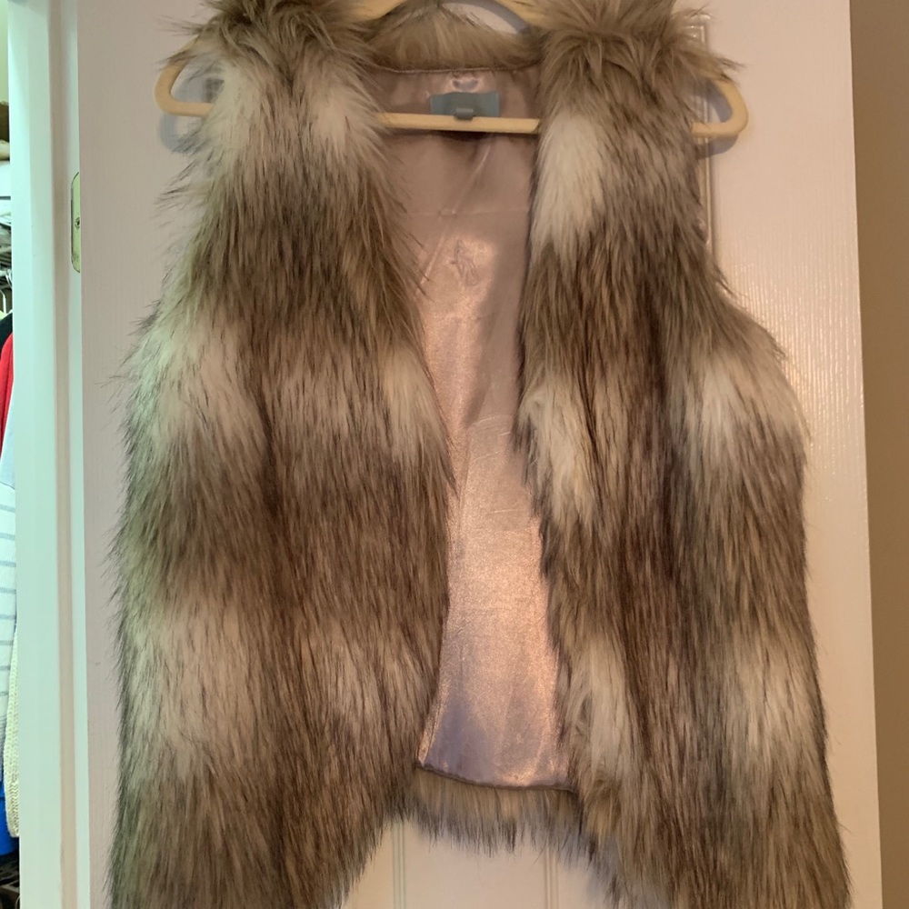 Faux fur vest